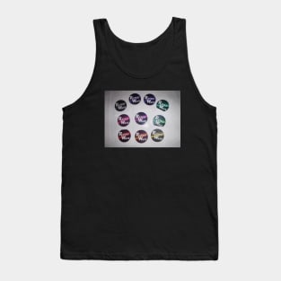 Retro Wave Assorted Stickers Tank Top